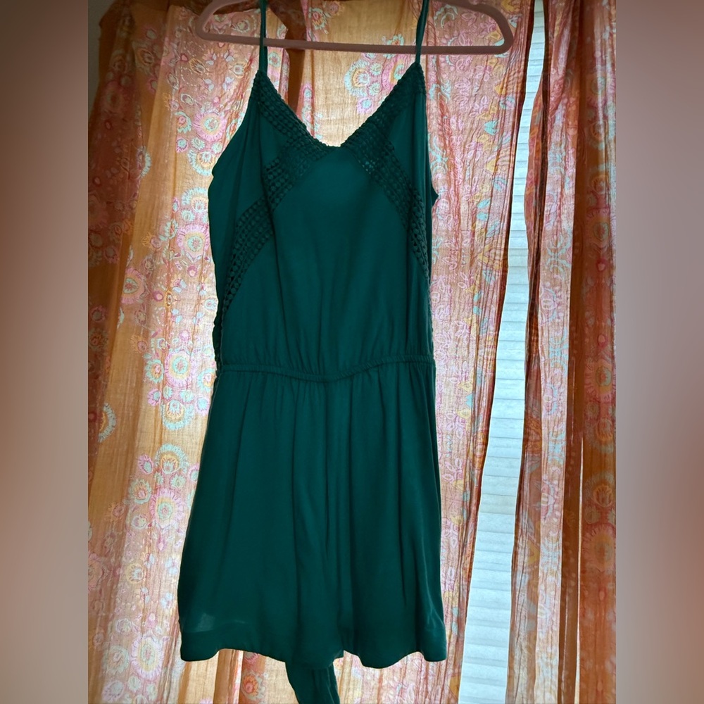 American Eagle Outfitters Teal Romper